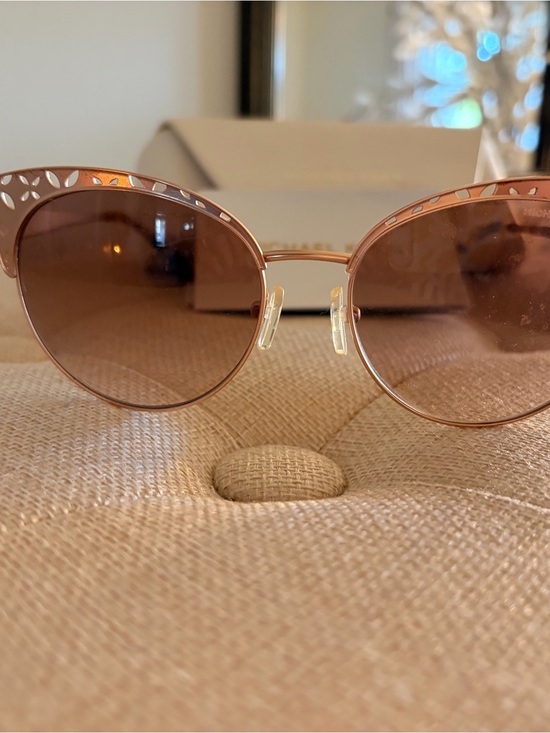 Michael Kors Accessories - Michael Kors Rose Gold Cat Eye Sunglasses with Brown Lenses